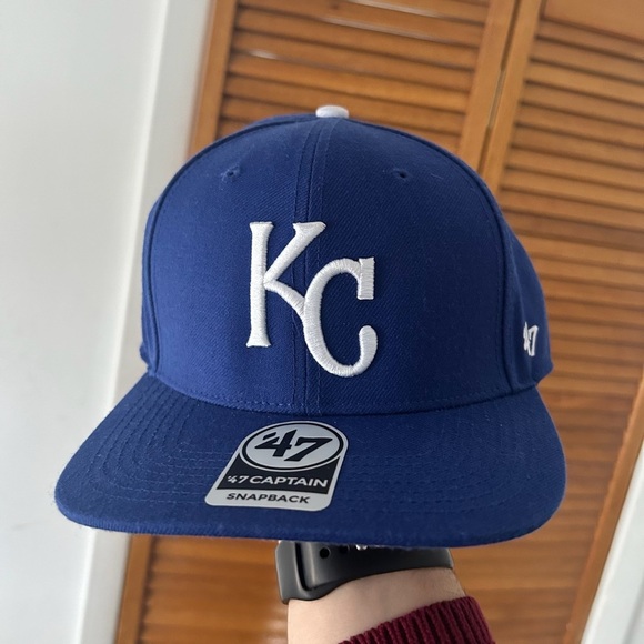 47 Other - ‘47 MLB Kansas City Royals Blue Baseball Athletic SnapBack Captain Hat NWT